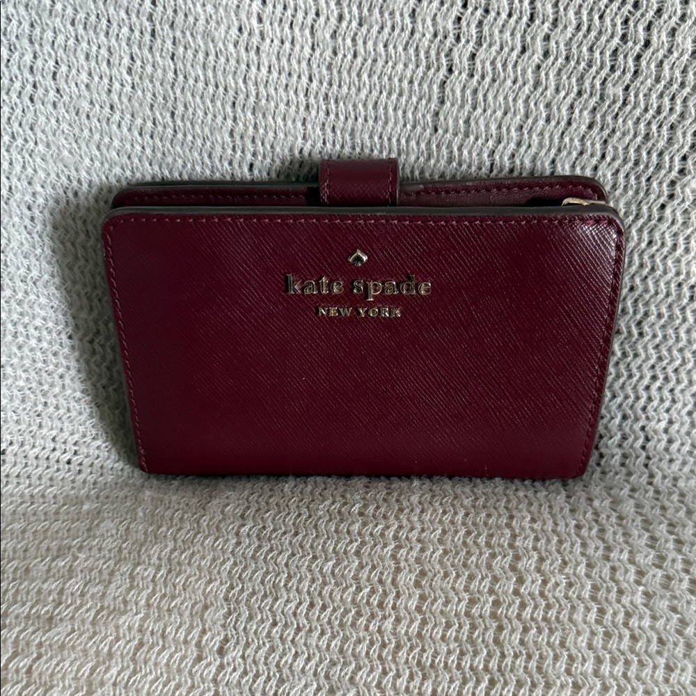 Kate Spade Maroon Leather Wallet